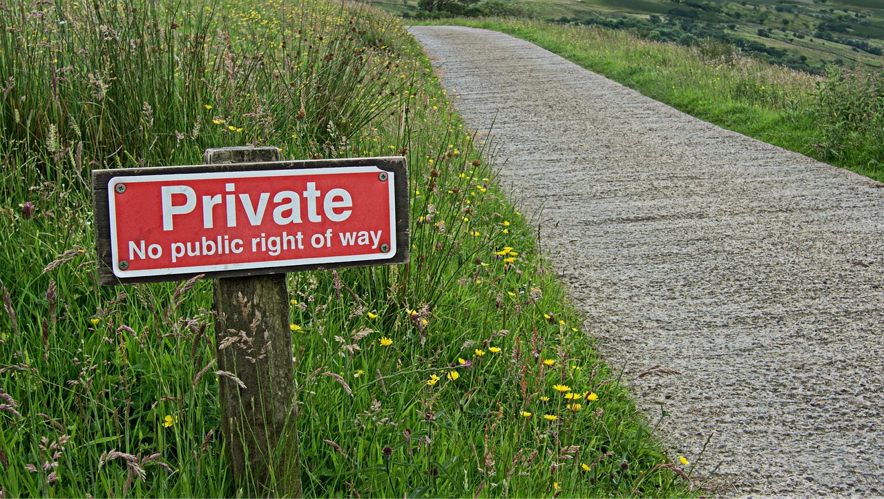 private, sign, warning, privacy, access, restricted, forbidden, right of way, restrict, denied, forbid, ban, road, path, prohibited, stop, ownership, roam, green road, green path, green stop, private, private, privacy, ownership, ownership, ownership, ownership, ownership