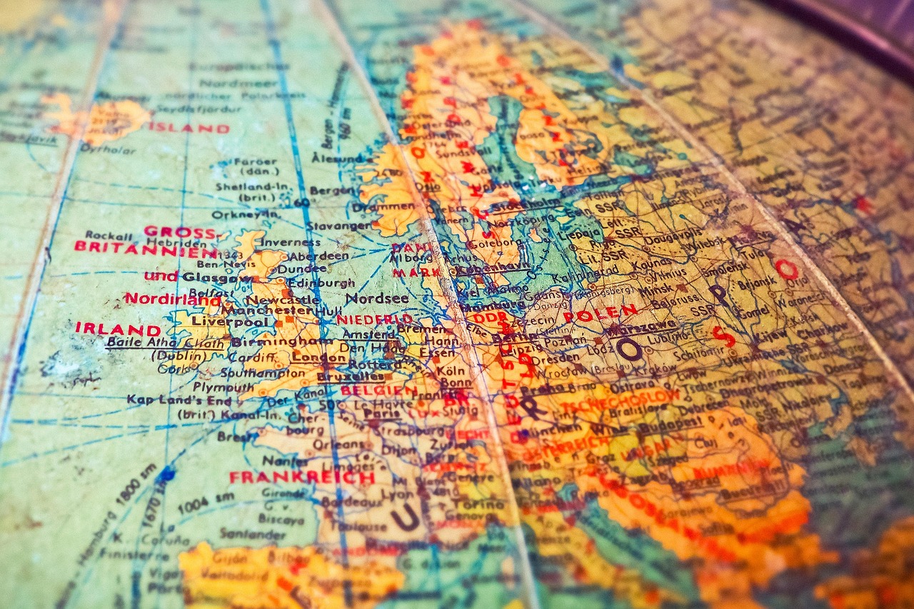 globe, map, countries, borders, old, states, national borders, continents, to travel, world, europe, vintage, world map, retro, flea market, places, atlantic, england, gdr